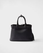 Prada Buckle Small Leather Handbag With Belt - Image 6